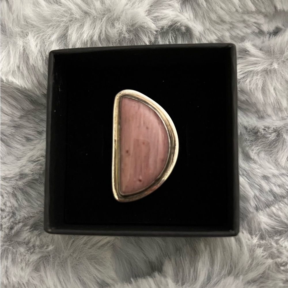 Women’s Ring. Genuine Stone Sterling Silver. Size 8